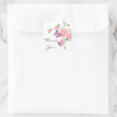 Stickers Papillon Floral Merci Pink Lilies (Sac)