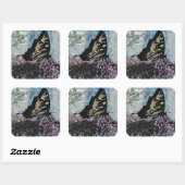 Stickers Papillon Monarque Jaune (Feuille)