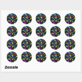 Stickers Papillon noir (Feuille)