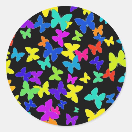 Stickers Papillon noir (Devant)