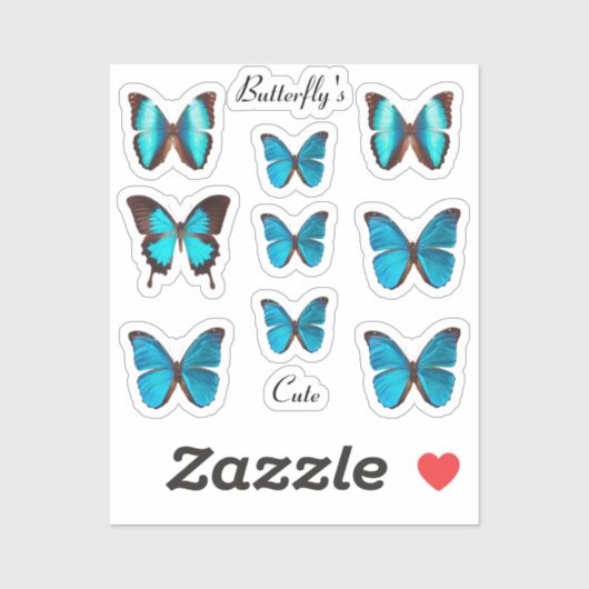 Stickers papillon pour le dos de IPhone (Feuille)