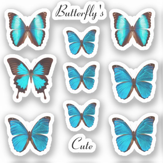 Stickers papillon pour le dos de IPhone (Recto)