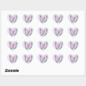 Stickers Papillon rose et bleu (Feuille)