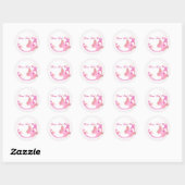 Stickers Papillon rose violet (Feuille)