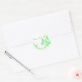 Stickers Papillon vert (Enveloppe)