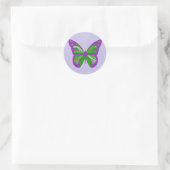 Stickers Papillon vert pourpre, lavande et citron  (Sac)
