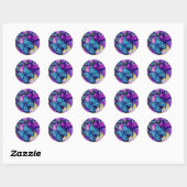 Stickers Papillons et Panseys (Feuille)