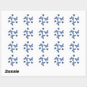 Stickers Papillons Morpho Bleu (Feuille)