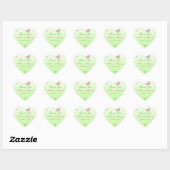 Stickers Papillons rose et vert (Feuille)