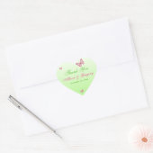 Stickers Papillons rose et vert (Enveloppe)