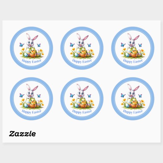Stickers Pâques-Bunny (Feuille)