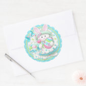 Stickers Pâques Bunny Spring Cupcake Topkapi ou Cu (Enveloppe)