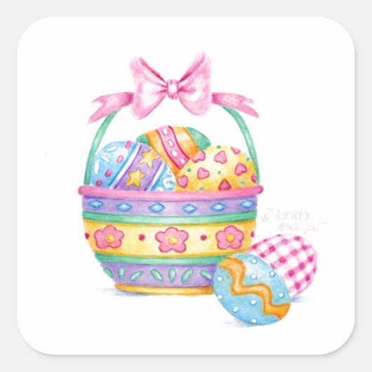 Stickers Pâques Jolie petite Pâques (Devant)