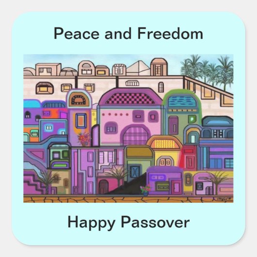 Stickers Pâques Paix et Liberté (Devant)