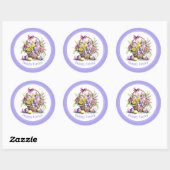 Stickers Pâques Panier fleuri (Feuille)