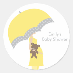 Stickers Parapluies Jaunes