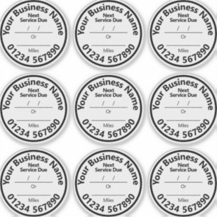 Stickers pare-brise pour le service du véhicule su