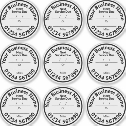 Stickers pare-brise pour le service du véhicule su (Devant)