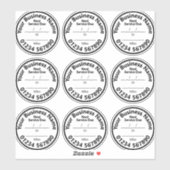 Stickers pare-brise pour le service du véhicule su (Feuille)