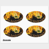 stickers pare-chocs Bubblepacific, église St Andre (Feuille)