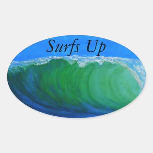 stickers pare-chocs Bubblepacific, surfs UP (Devant)