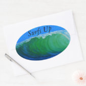 stickers pare-chocs Bubblepacific, surfs UP (Enveloppe)
