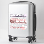 Stickers pare-chocs Crochet (Sur valise)