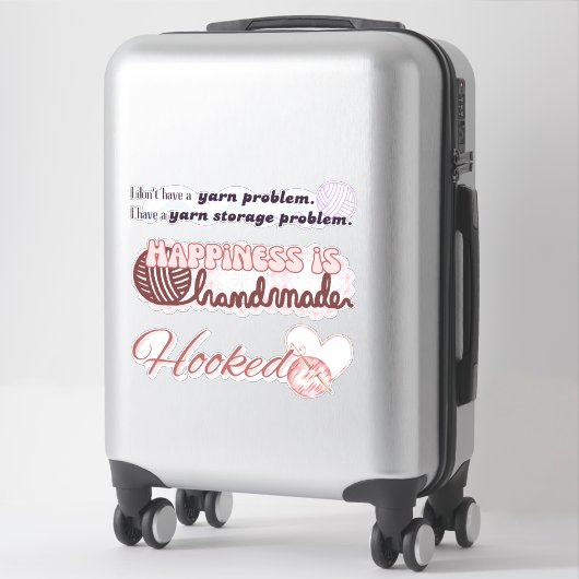 Stickers pare-chocs Crochet (Sur valise)