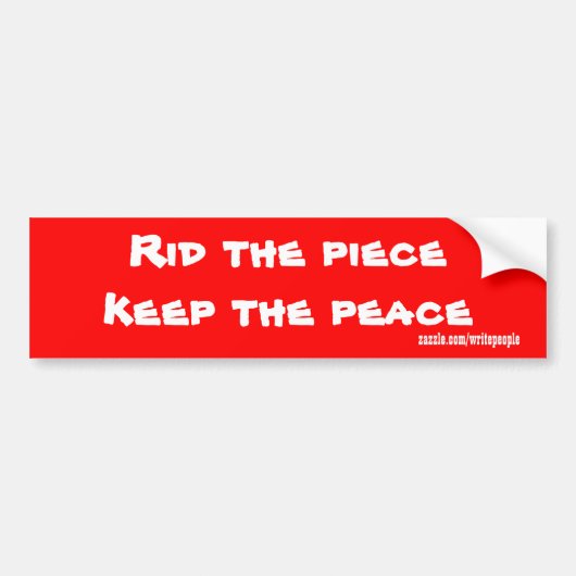 stickers pare-chocs de paix (Devant)