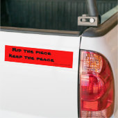 stickers pare-chocs de paix (Sur camion)