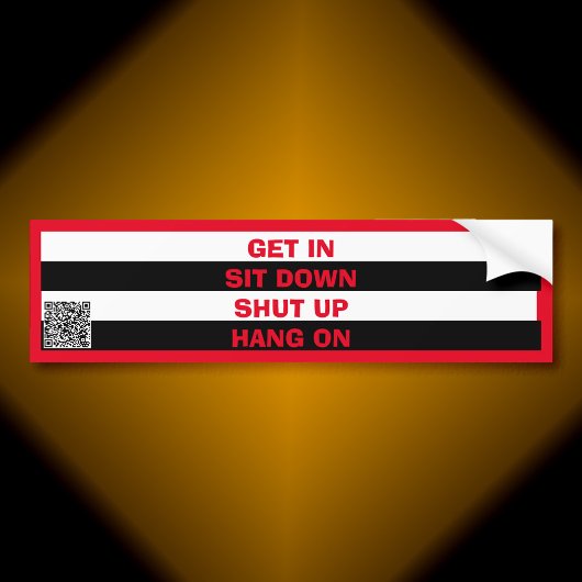 Stickers pare-chocs des règles passagers