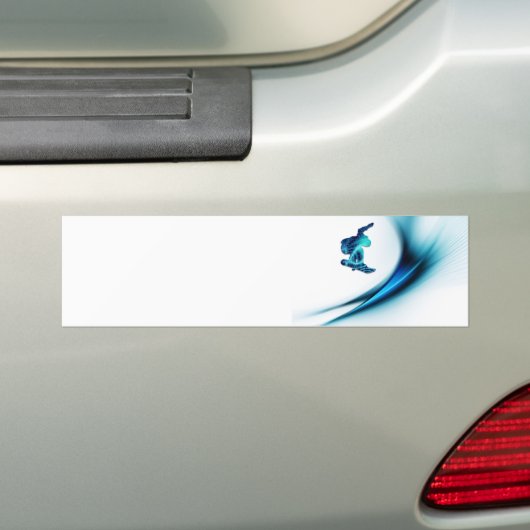 Stickers pare-chocs Design Snowboard (En voiture)