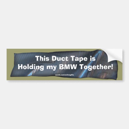 Stickers pare-chocs Duct amusant pour voitures BMW (Devant)