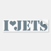 Stickers pare-chocs I Luv Jets (Devant)