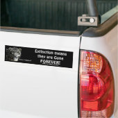 Stickers pare-chocs LEOPARD NEIGE EN DANGER (Sur camion)