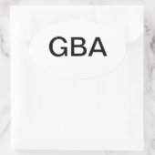 Stickers pare-chocs ovale Dieu béni l'Amérique (Sac)