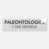 Stickers pare-chocs PALEONTOLOGIST I DIG FOSSILS (Devant)