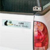 Stickers pare-chocs pour chats et livres (Sur camion)