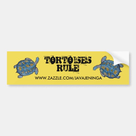 Stickers pare-chocs règle Tortoises (Devant)