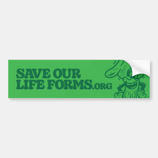 Stickers pare-chocs Save Our Life Forms