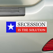Stickers pare-chocs Texas Secession (En voiture)