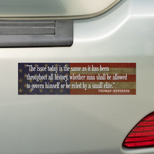 Stickers pare-chocs Thomas Jefferson (En voiture)
