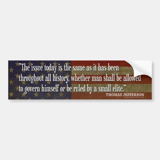 Stickers pare-chocs Thomas Jefferson (Devant)