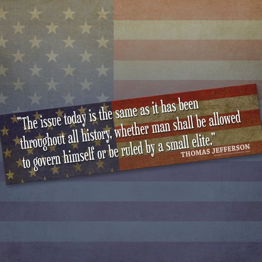 Stickers pare-chocs Thomas Jefferson