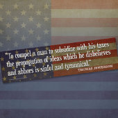 Stickers pare-chocs Thomas Jefferson