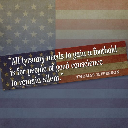 Stickers pare-chocs Thomas Jefferson