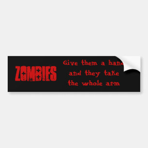Stickers pare-chocs Zombies