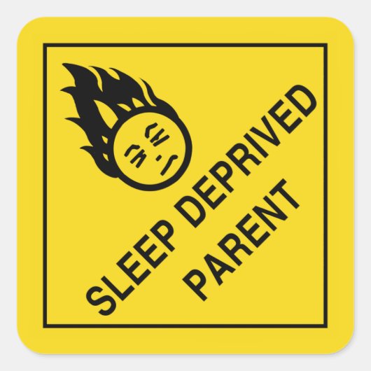 Stickers parents privés de sommeil (Devant)