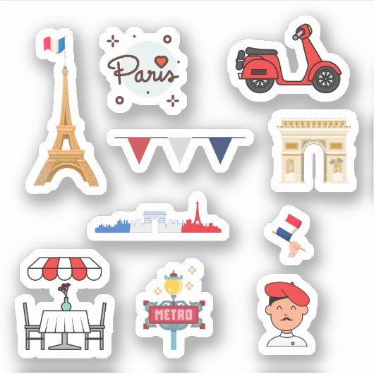 Stickers Paris (Devant)