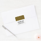 Stickers Parties scintillant Chevron Jaune (Enveloppe)